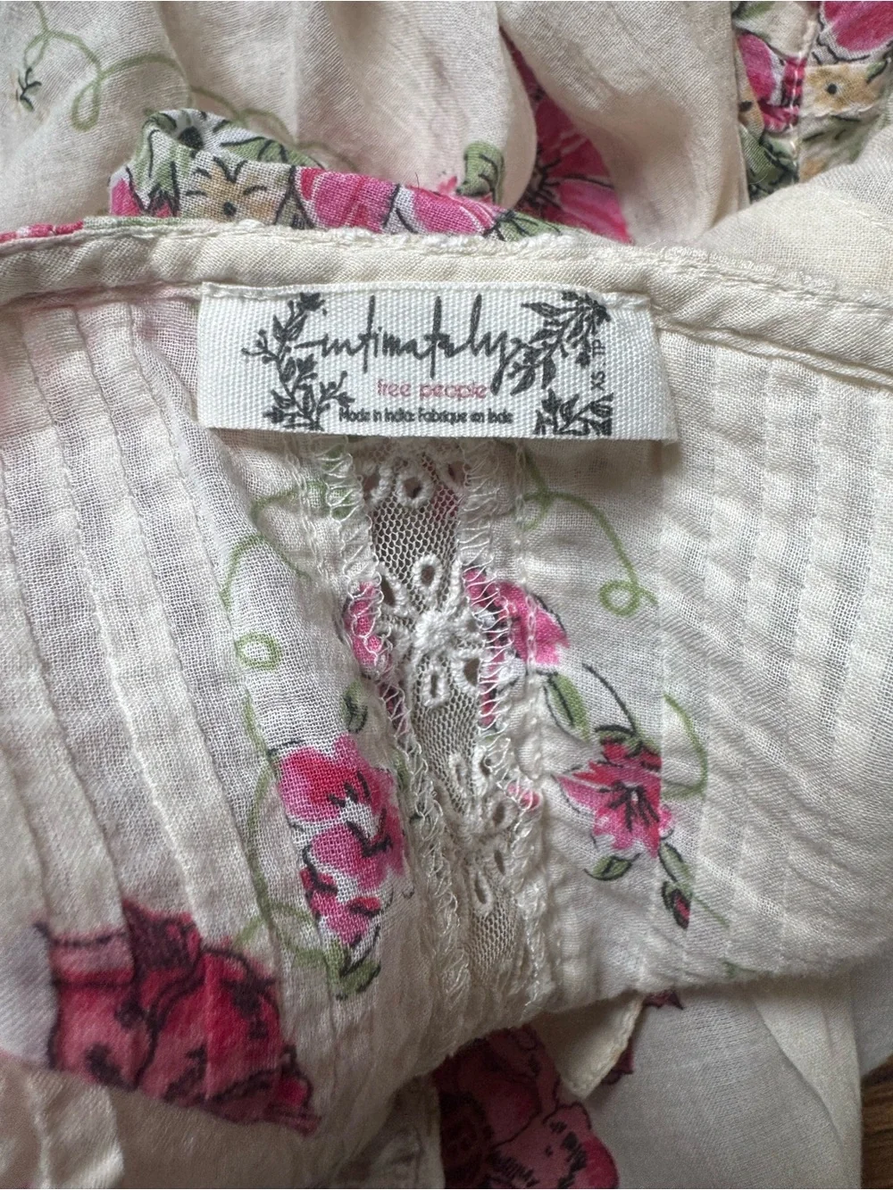 Free People Hey Lover Floral Printed Flowy Top - Picture 4 of 7